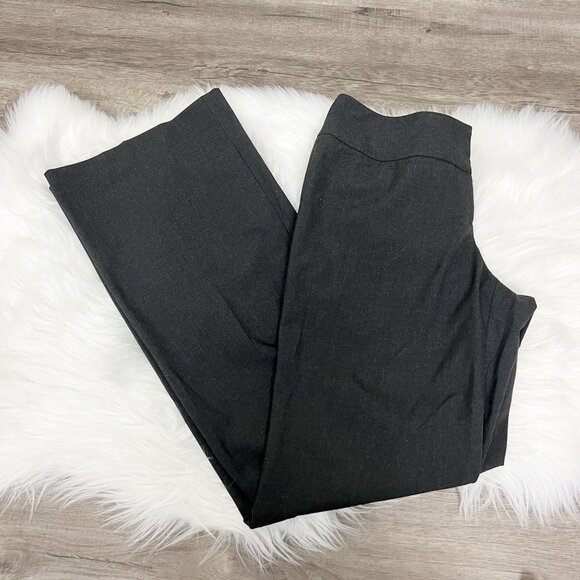 Halogen Taylor Fit Dark Gray Wide Leg Trouser Dress Pants Career Womens 6 - Picture 1 of 9